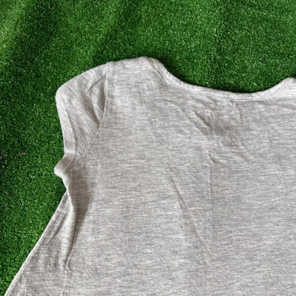 Justice Cap Sleeve Sneaker Graphic Heather Gray Tunic Style T-Shirt  Size 8 - Picture 13 of 14